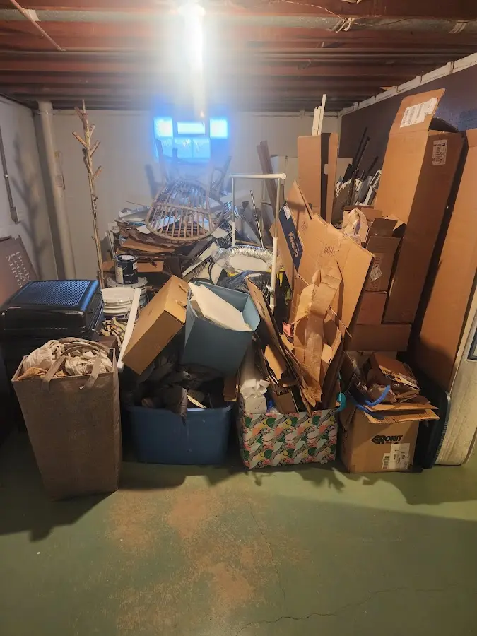 Roll-off dumpster container at job site for Concrete Dumpster Rental in Lombard